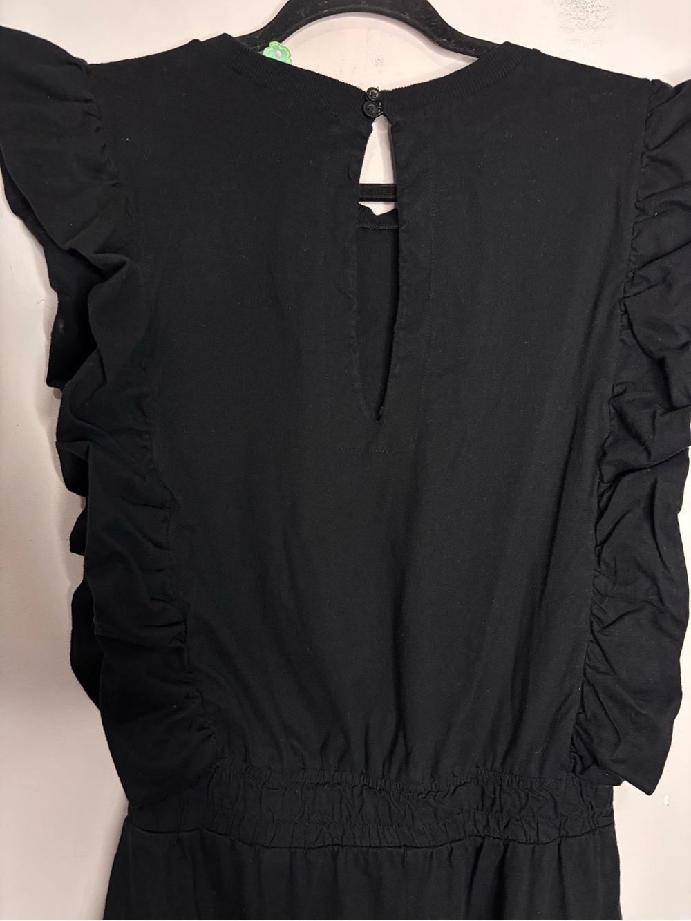 FARM Rio Black Ruffle-Sleeve Romper - Picture 6 of 16